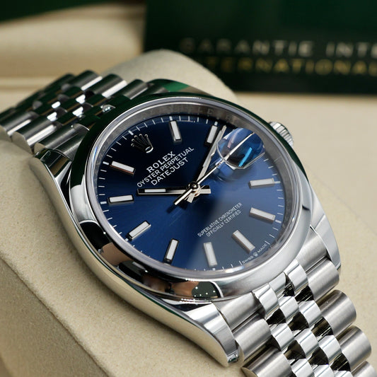 Rolex Datejust 36 Blue Dial Jubilee 126200 - Full Set (2025)