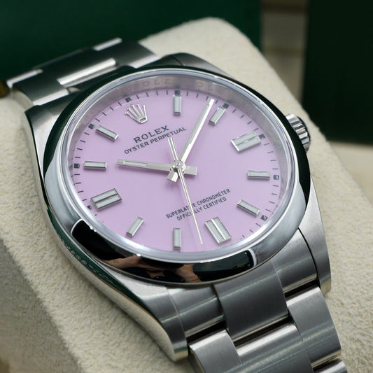 Rolex Oyster Perpetual 36 Candy Pink 126000 - Full Set (2023)