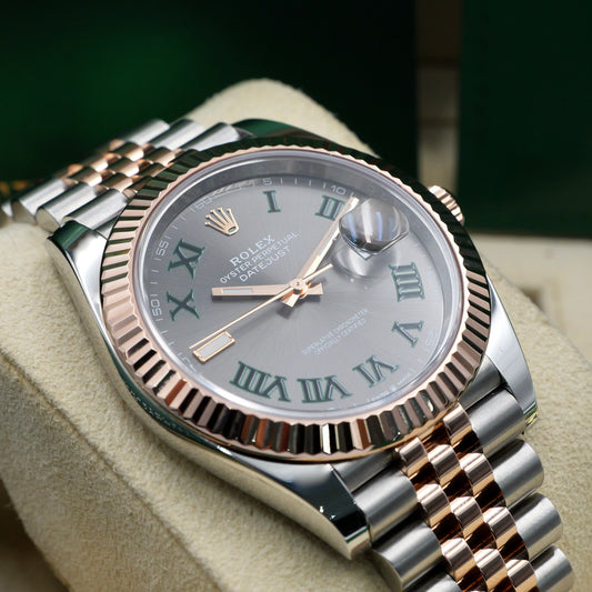 Rolex Datejust 41 Wimbledon Fluted Jubilee 126331 - Full Set (2022)