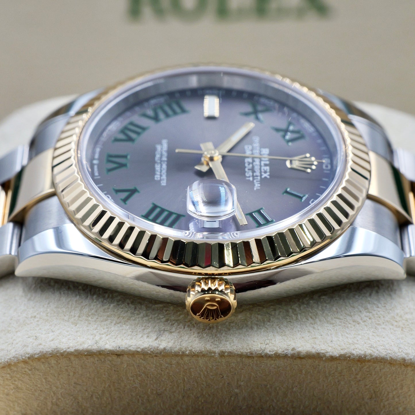 Rolex Datejust 41 Wimbledon Fluted Oyster 126333 - Full Set (2022)
