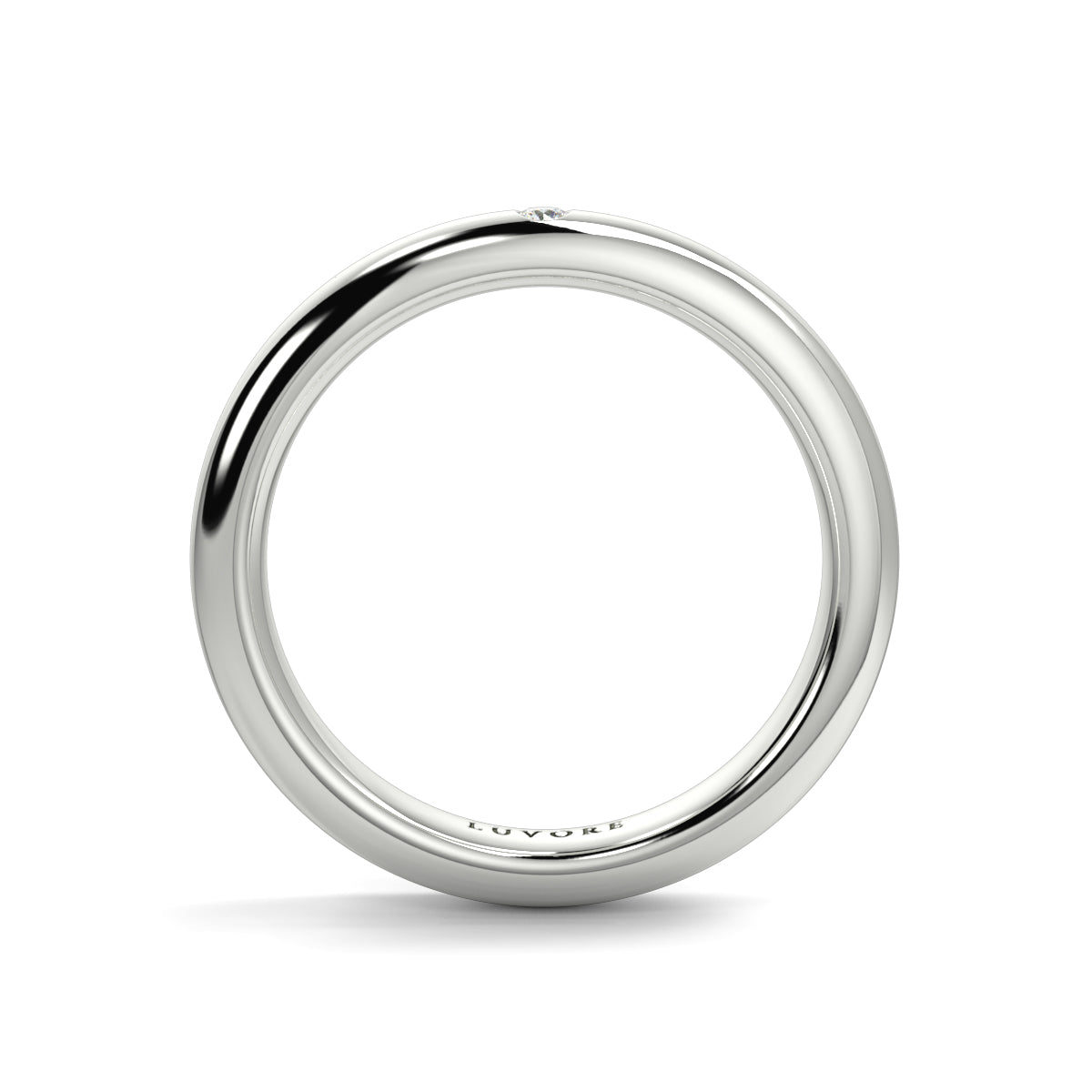 Wedding Band Ladies & Gents Single Diamond Set