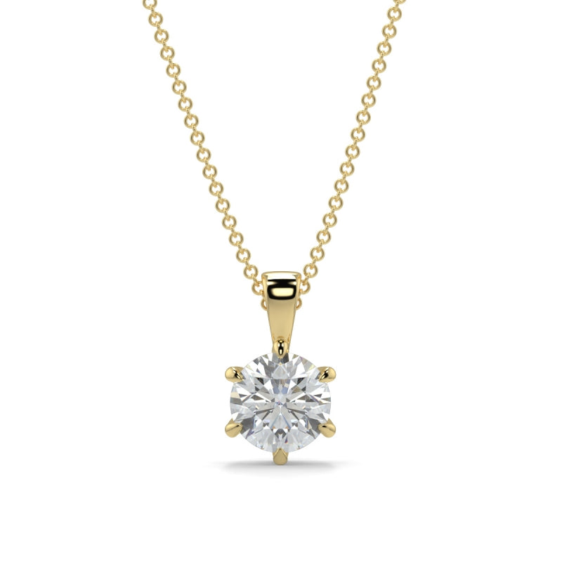 Plain Solitaire Pendants