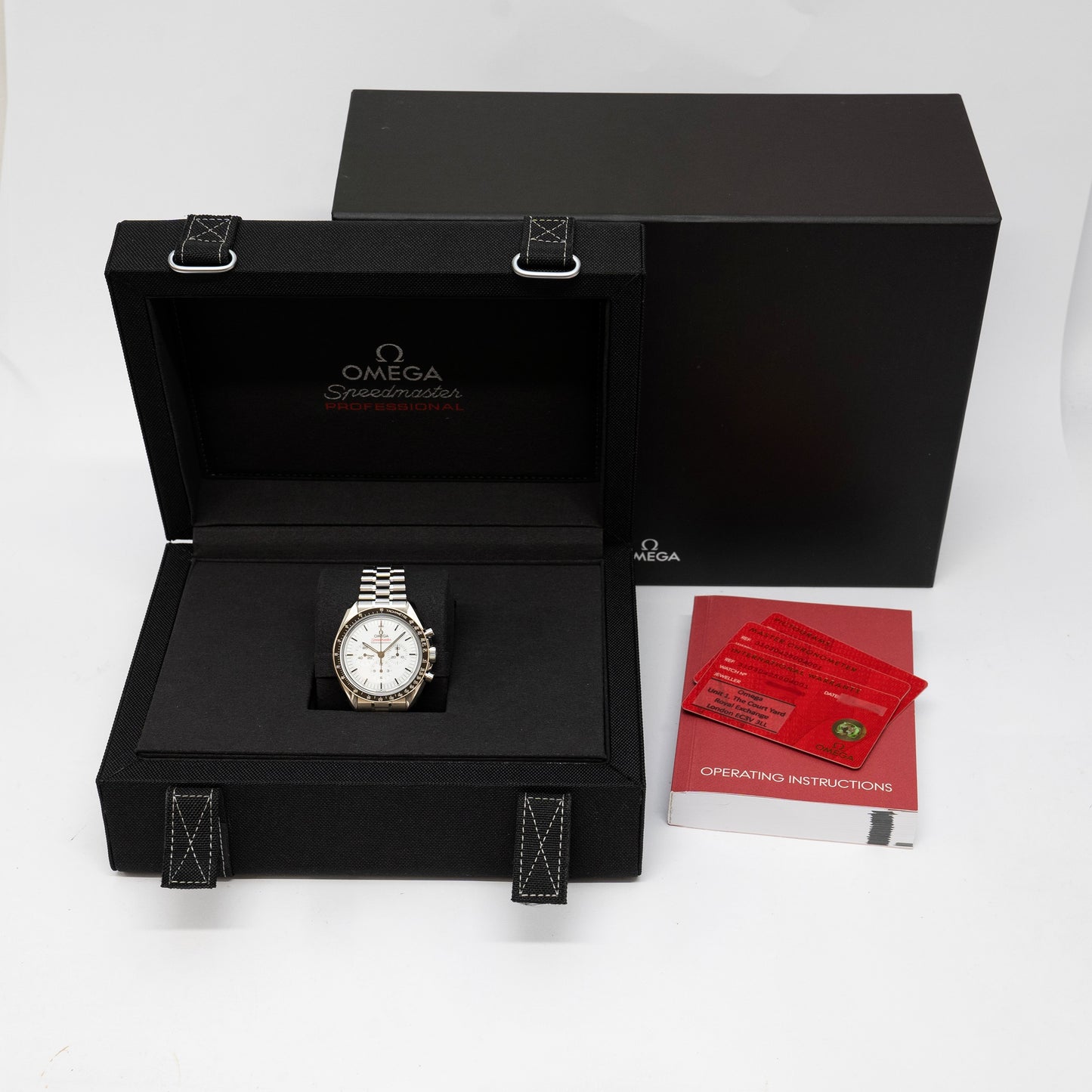 Omega Speedmaster Moonwatch Professional White - Full Set (2025)
