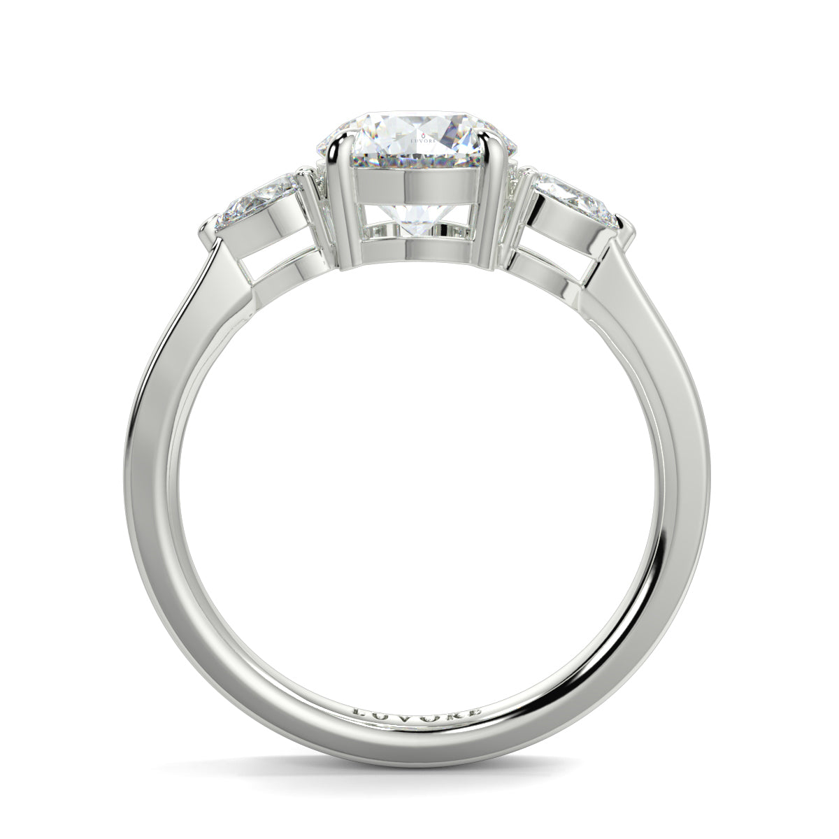 Chloe - 1.5 CT - Round & Pear Stone Ring