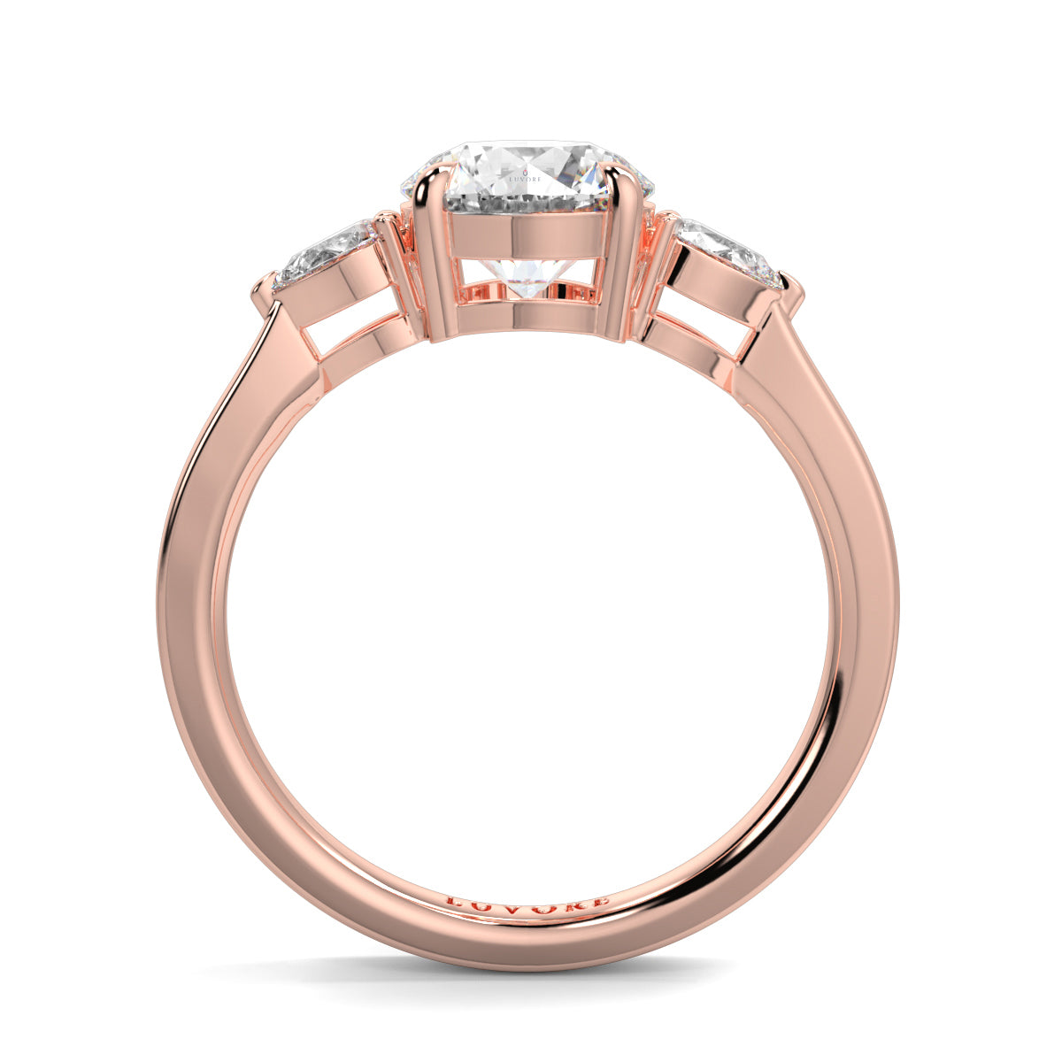 Chloe - 1.5 CT - Round & Pear Stone Ring
