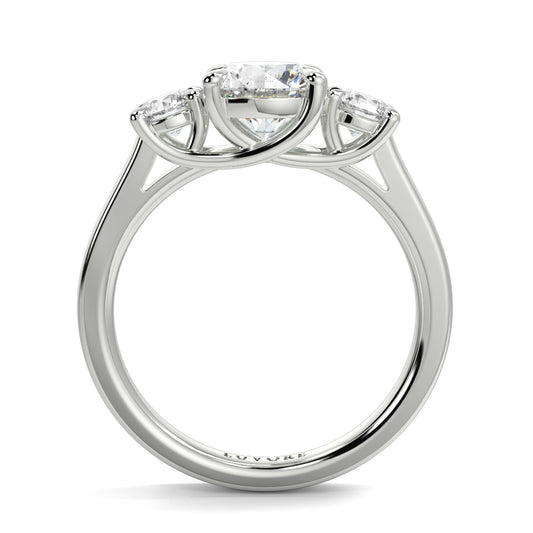 Catherine - 1.5 CT - Round Trilogy Diamond Ring