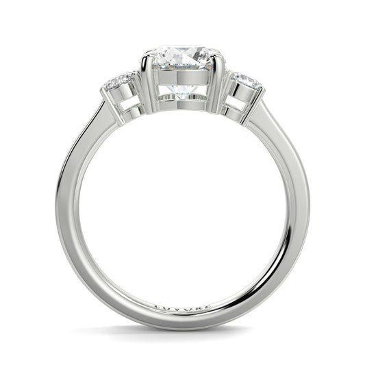 Catherine - 2.0 CT - Round Trilogy Diamond Ring