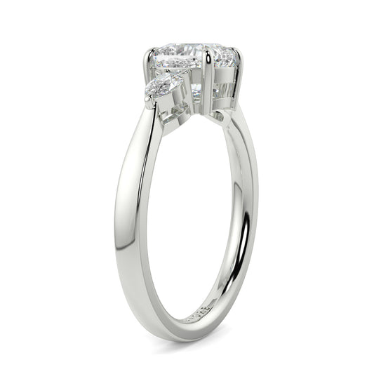 Chloe - 1.5 CT - Cushion & Pear Stone Ring