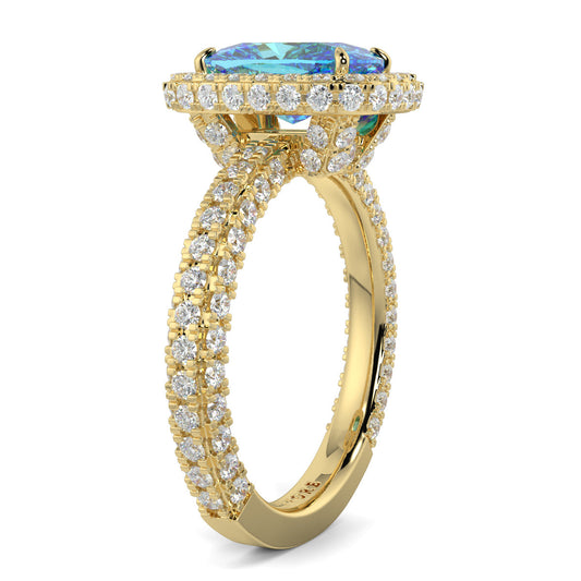 Daisy Blue Sparkle Ring