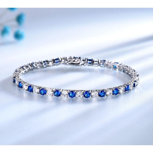 Sapphire Diamond Bracelet