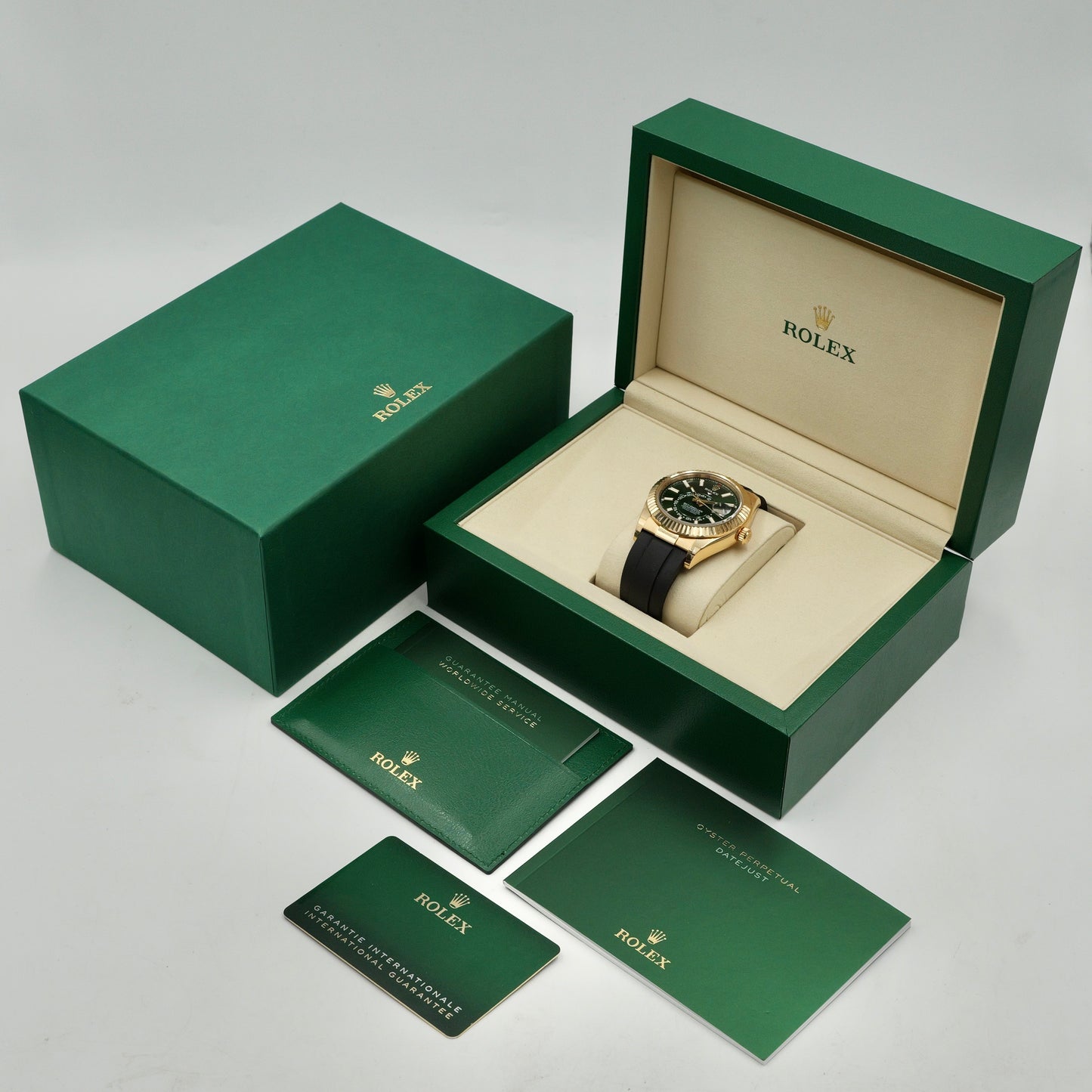Rolex Sky-Dweller Green Dial OysterFlex 336238 - Full Set (2025)