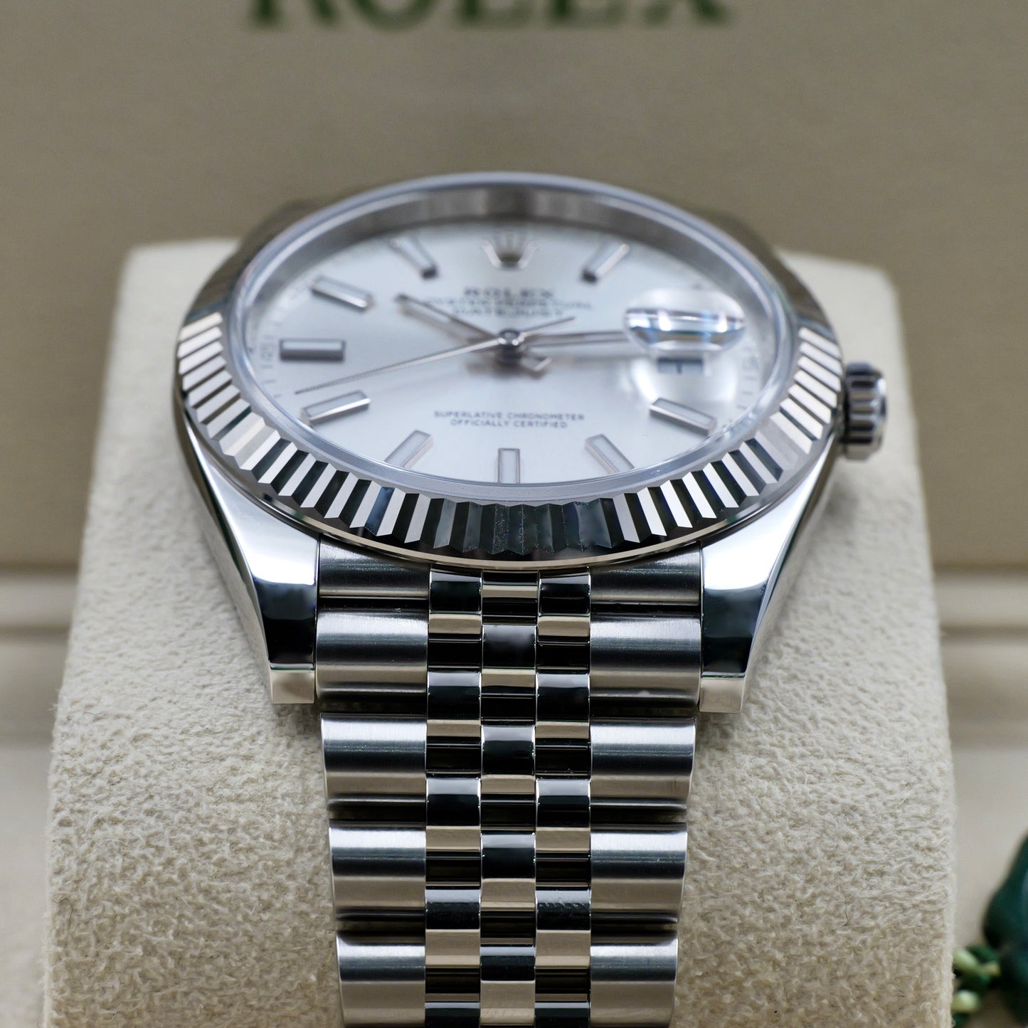 Datejust 41 Silver Baton Dial 126334 - Full Set 2025