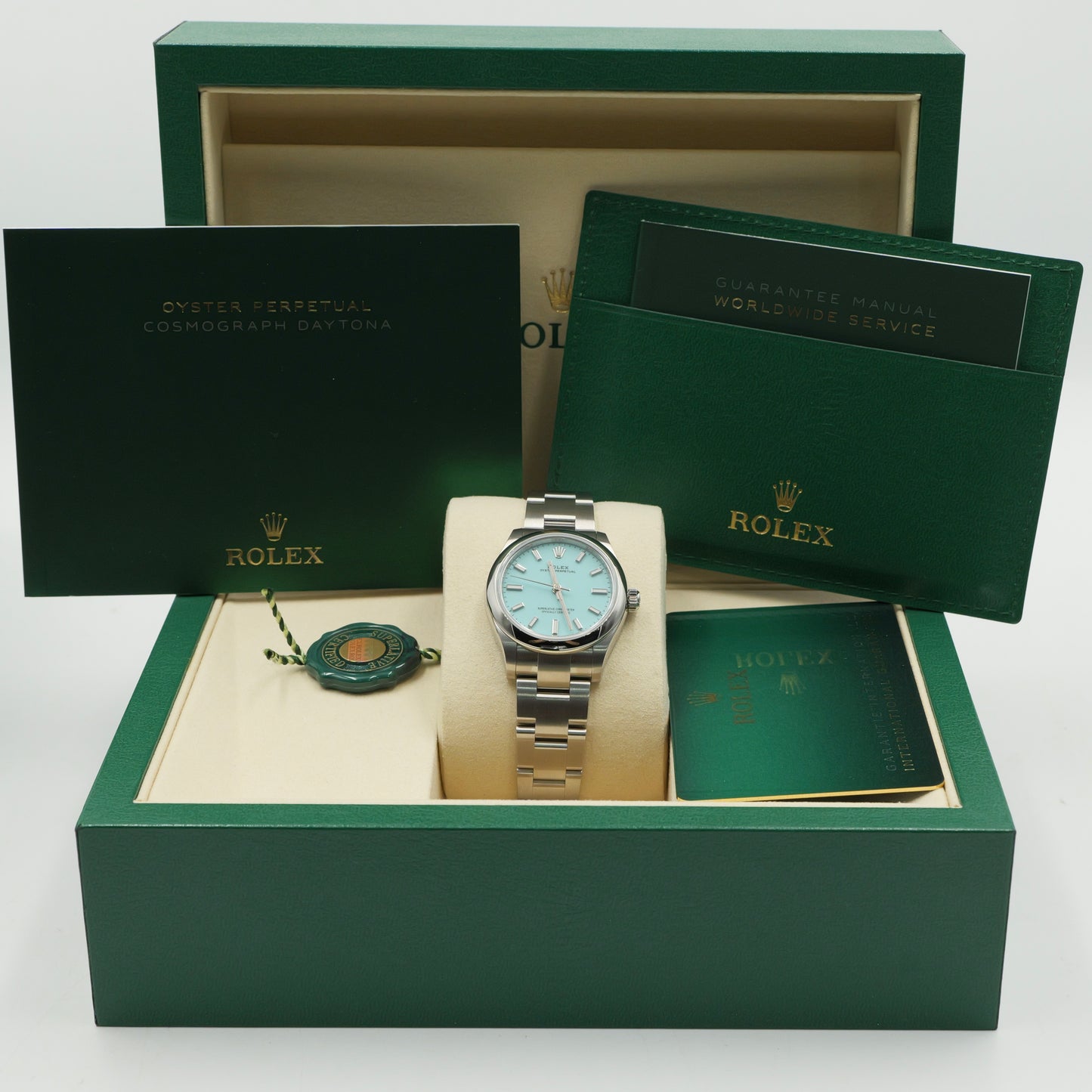 Rolex Oyster Perpetual 31 Tiffany Blue 277200 - Full Set (2025)