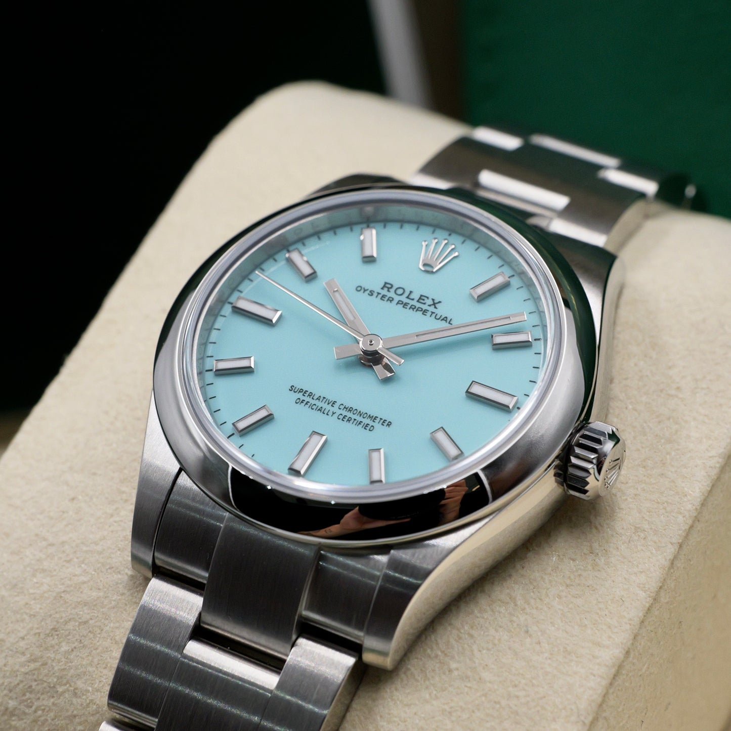 Rolex Oyster Perpetual 31 Tiffany Blue 277200 - Full Set (2025)