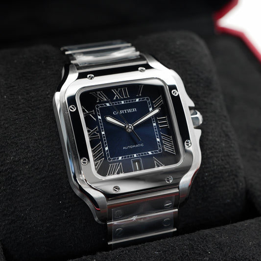 Cartier Santos De Cartier Blue Dial WSSA0030 - Full Set (2024)