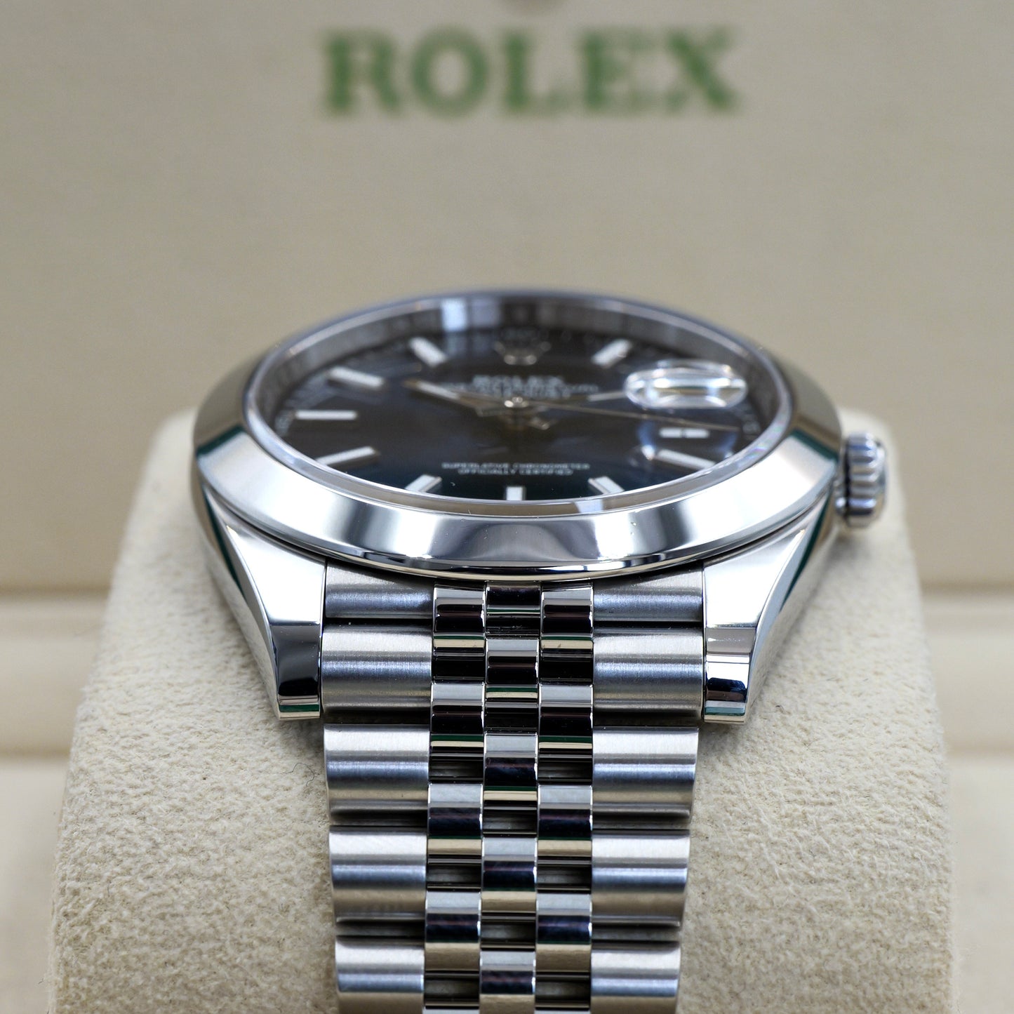 Rolex Datejust 41 Blue Dial Smooth Jubilee 126300 - Full Set (2025)