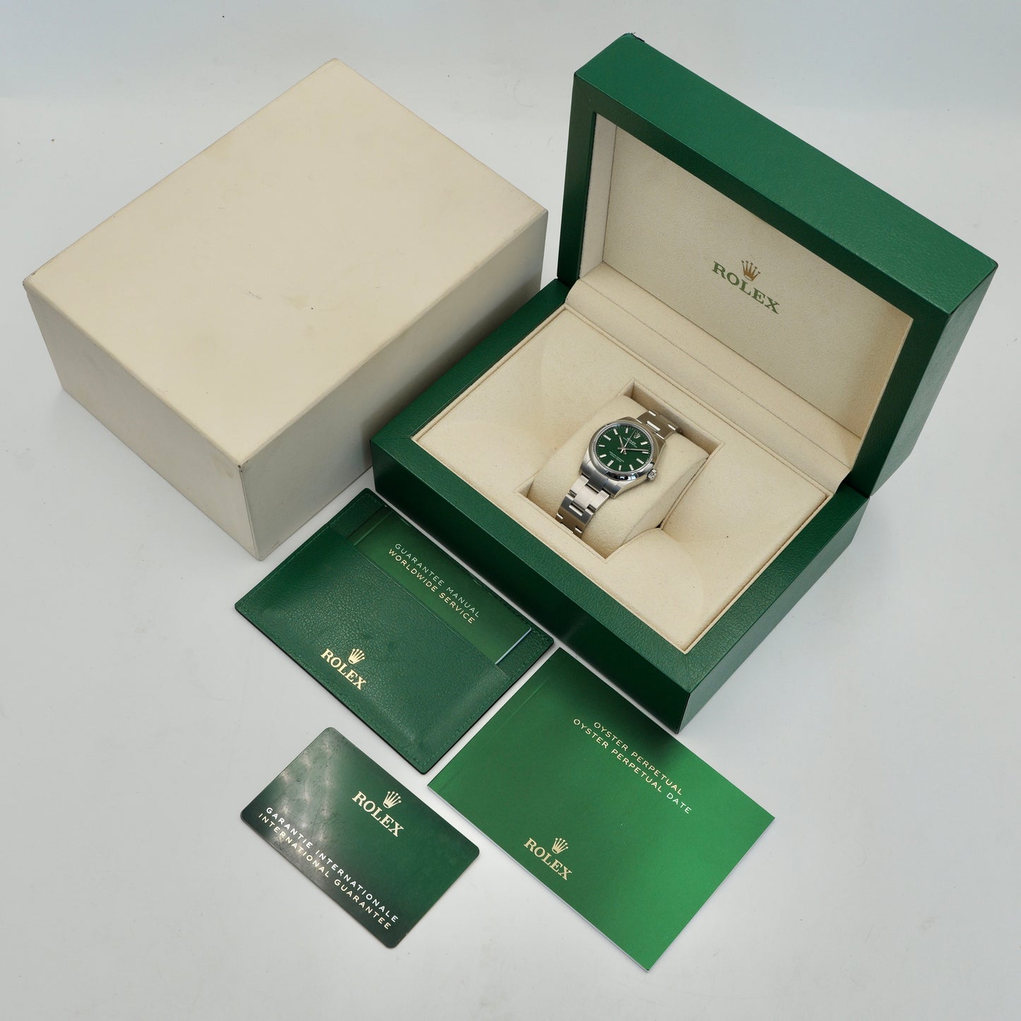 Rolex Oyster Perpetual 31 Green 277200 - Full Set (2025)