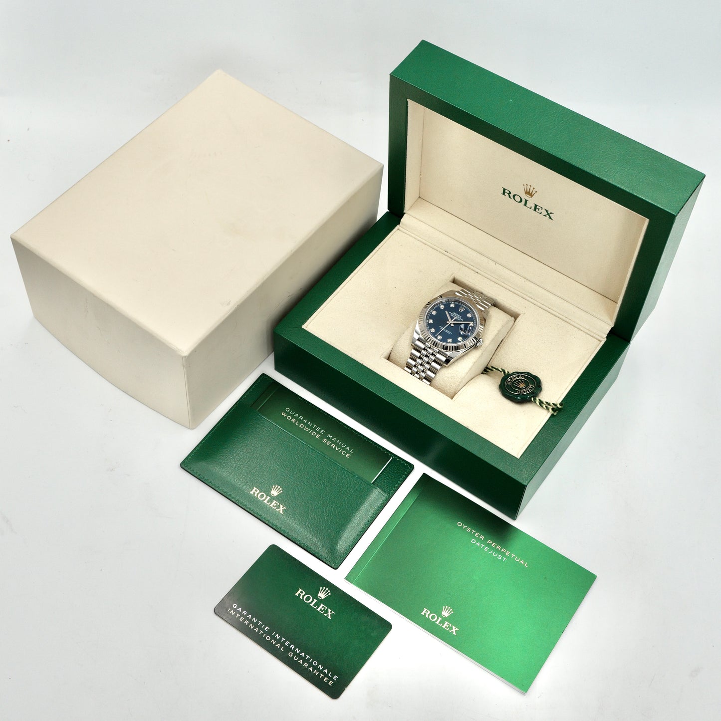 Rolex Datejust 41 Diamond Dot Dial Jubilee 126334 - Full Set (2023)