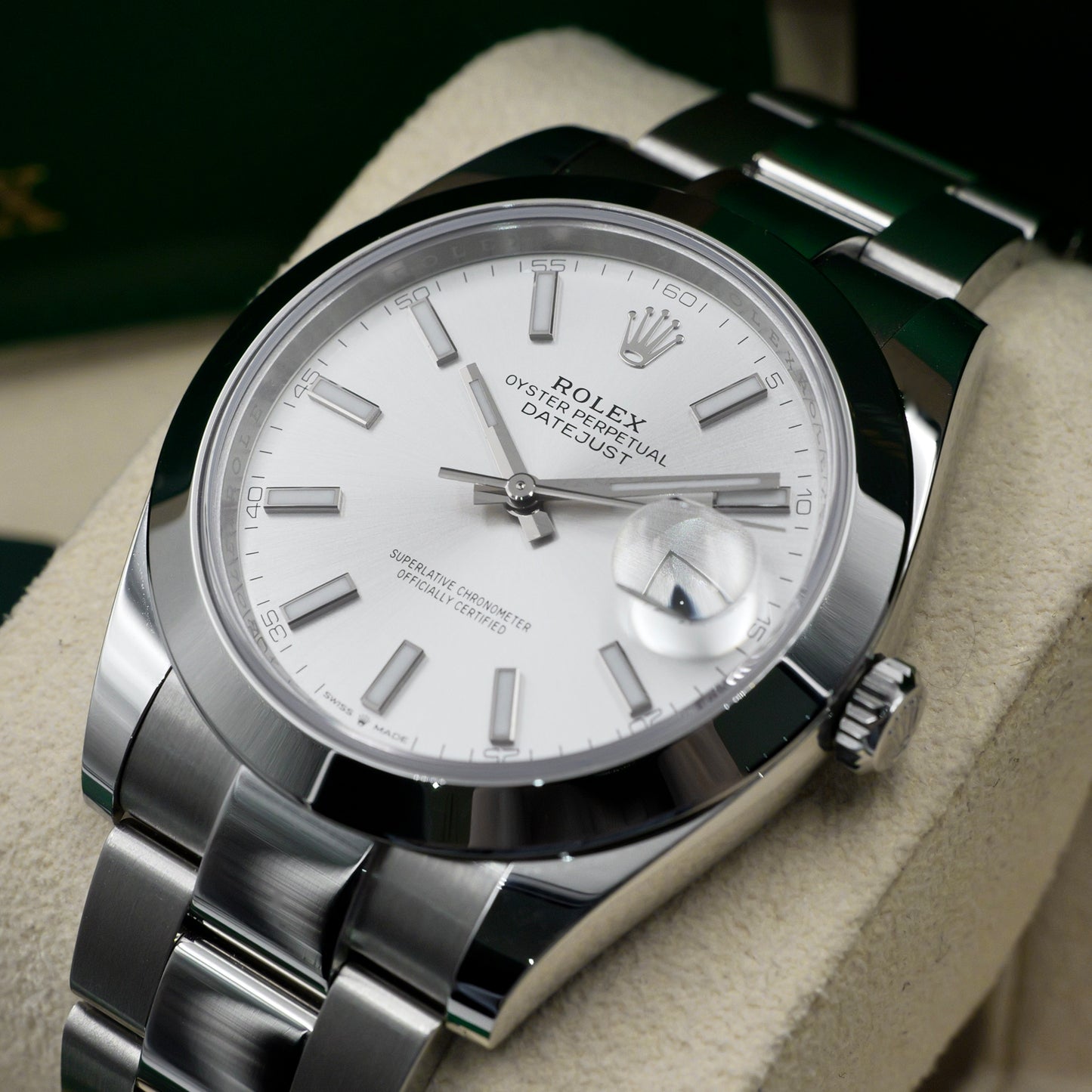 Rolex Datejust 41 Silver Dial Oyster 126300 - Full Set (2025)