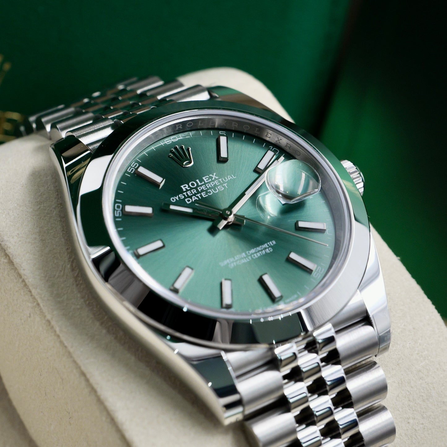 Rolex Datejust 41 Mint Green 126300 - Full Set (2025)