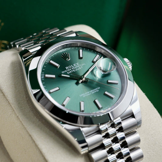 Rolex Datejust 41 Mint Green 126300 - Full Set (2024)