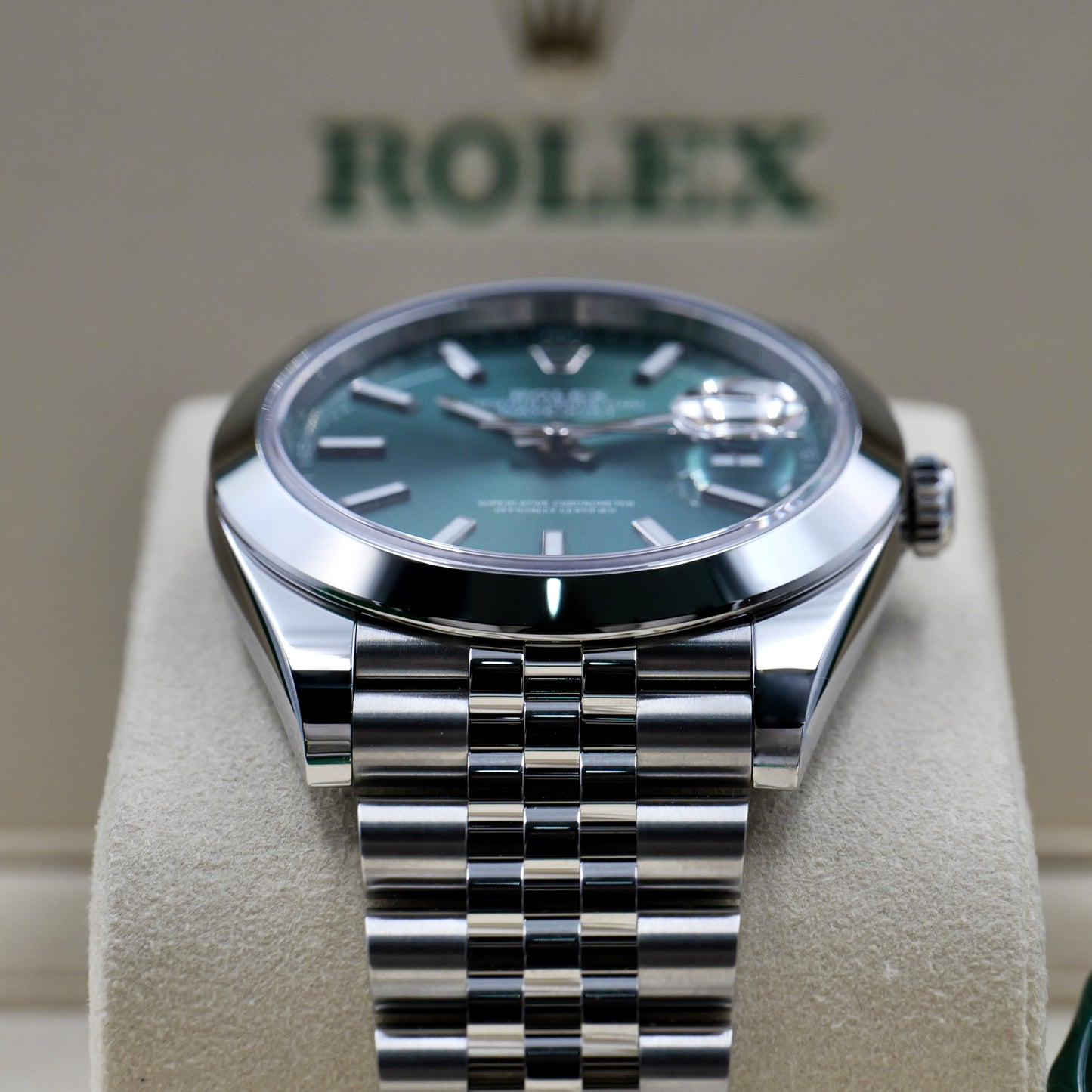 Rolex Datejust 41 Mint Green 126300 - Full Set (2025)