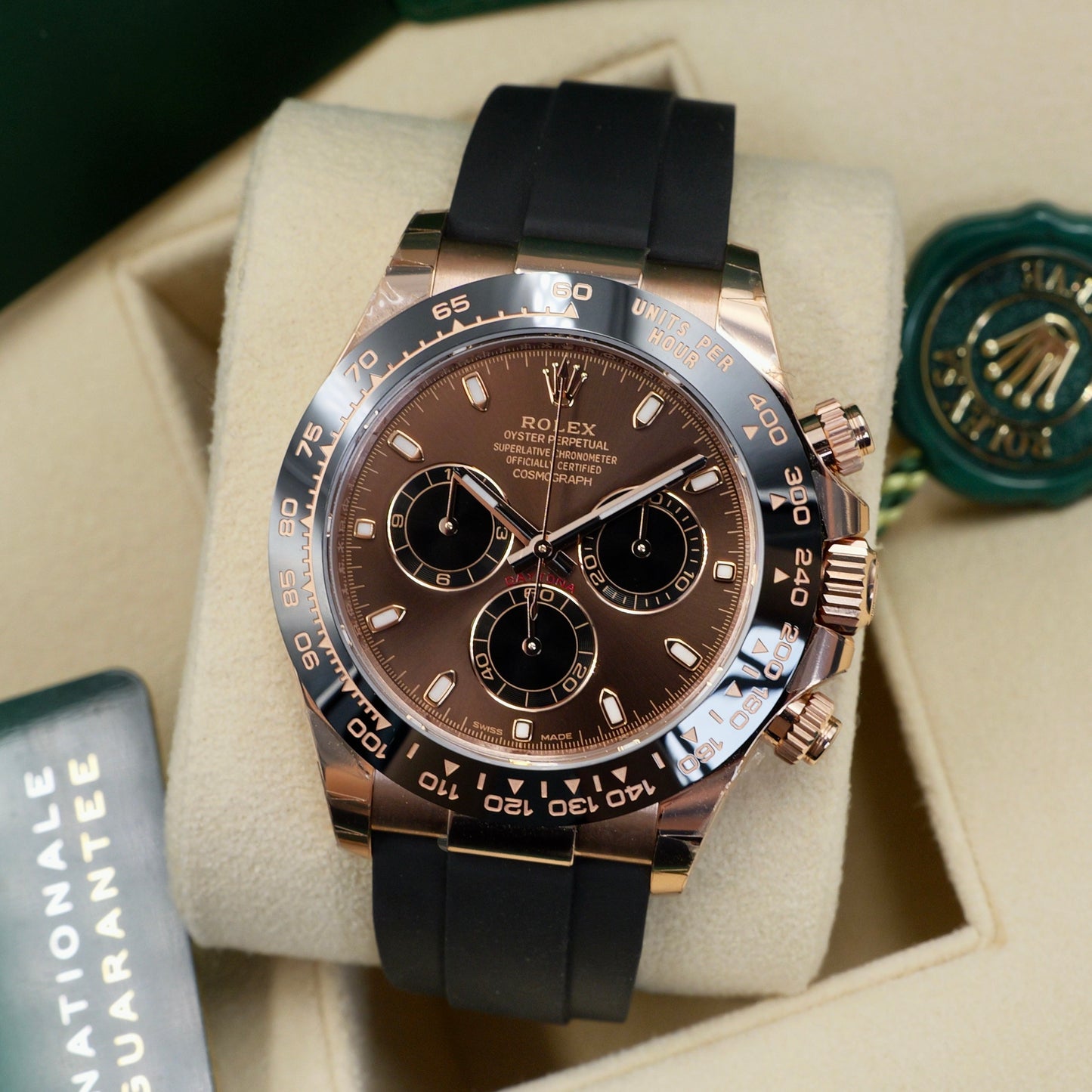 Rolex Daytona Chocolate Dial Oysterflex 116515LN Full Set 2023