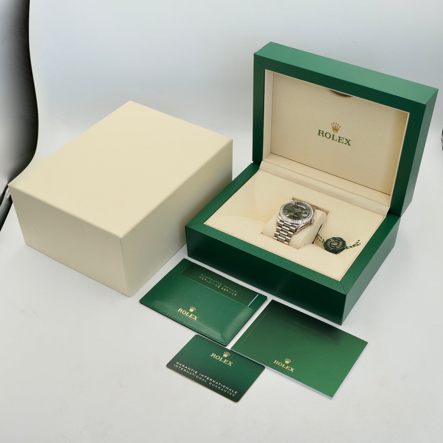 Rolex Day-Date 40 Olive Green RBR 228349RBR Full Set 2022