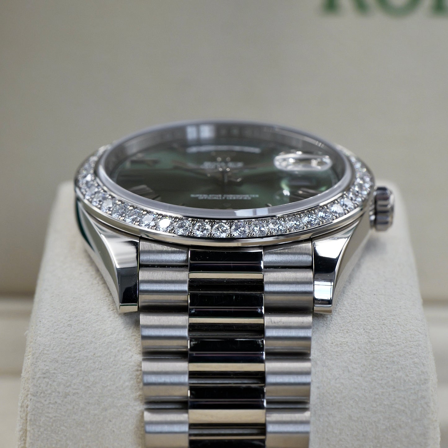 Rolex Day-Date 40 Olive Green RBR 228349RBR Full Set 2022