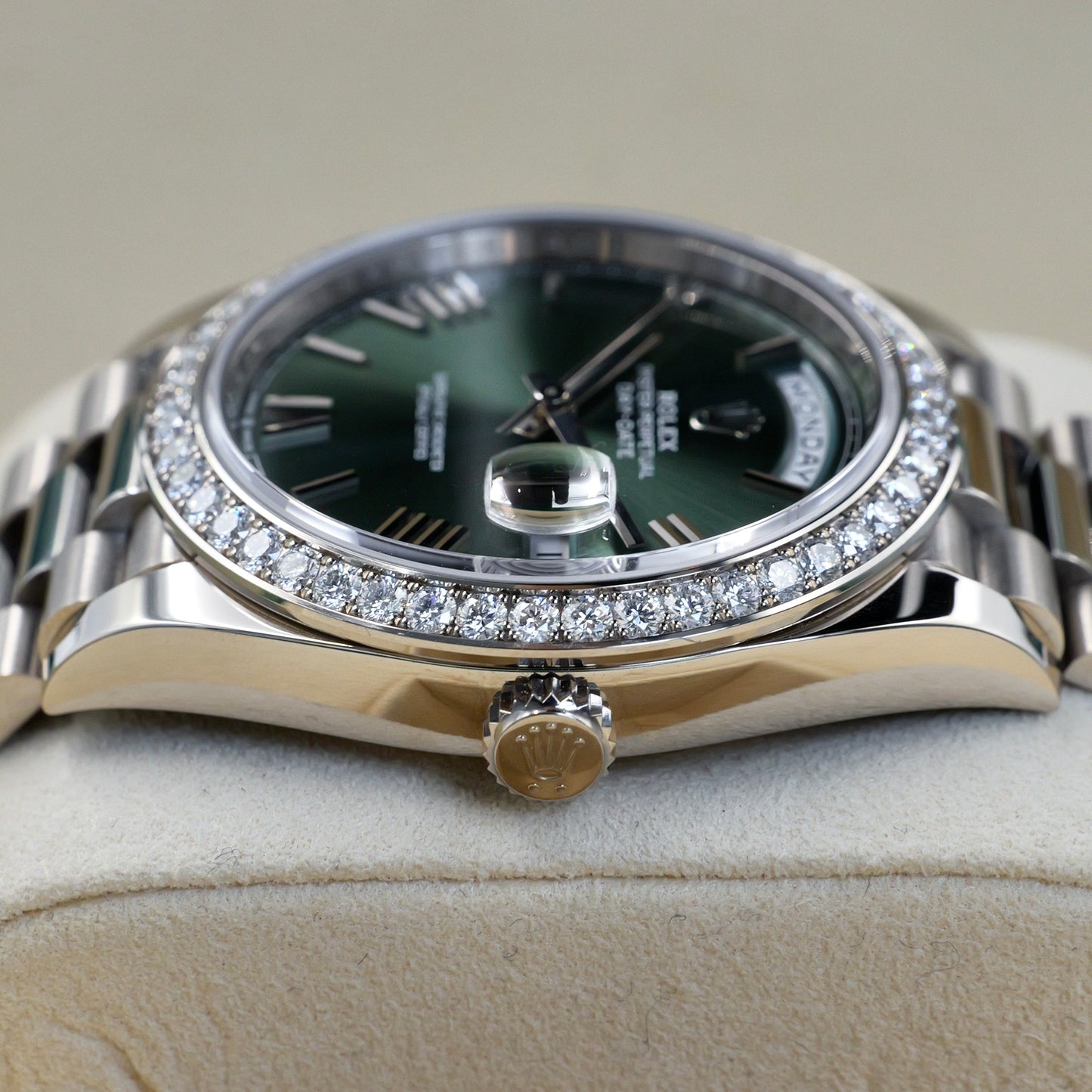 Rolex Day-Date 40 Olive Green RBR 228349RBR Full Set 2022