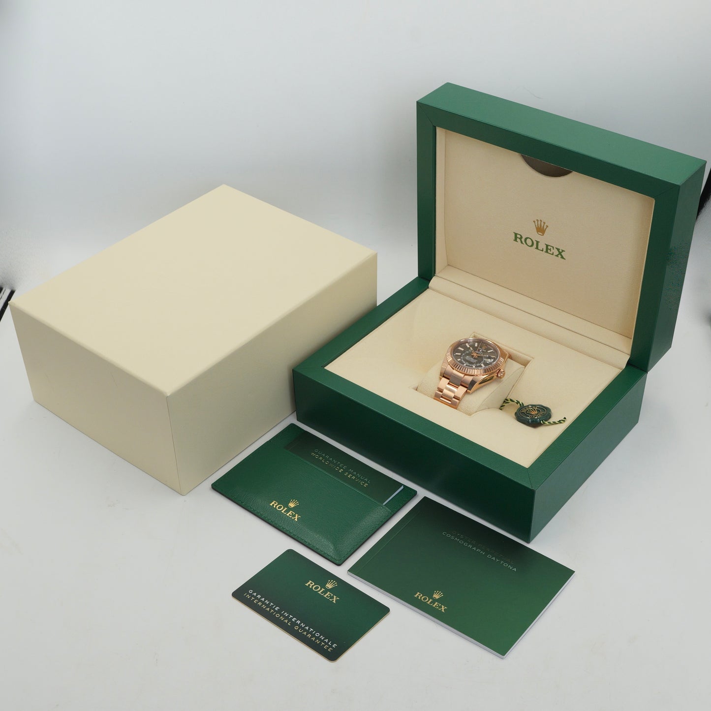 Rolex Sky-Dweller Rose Gold Rhodium Dial 326935 Full Set 2022