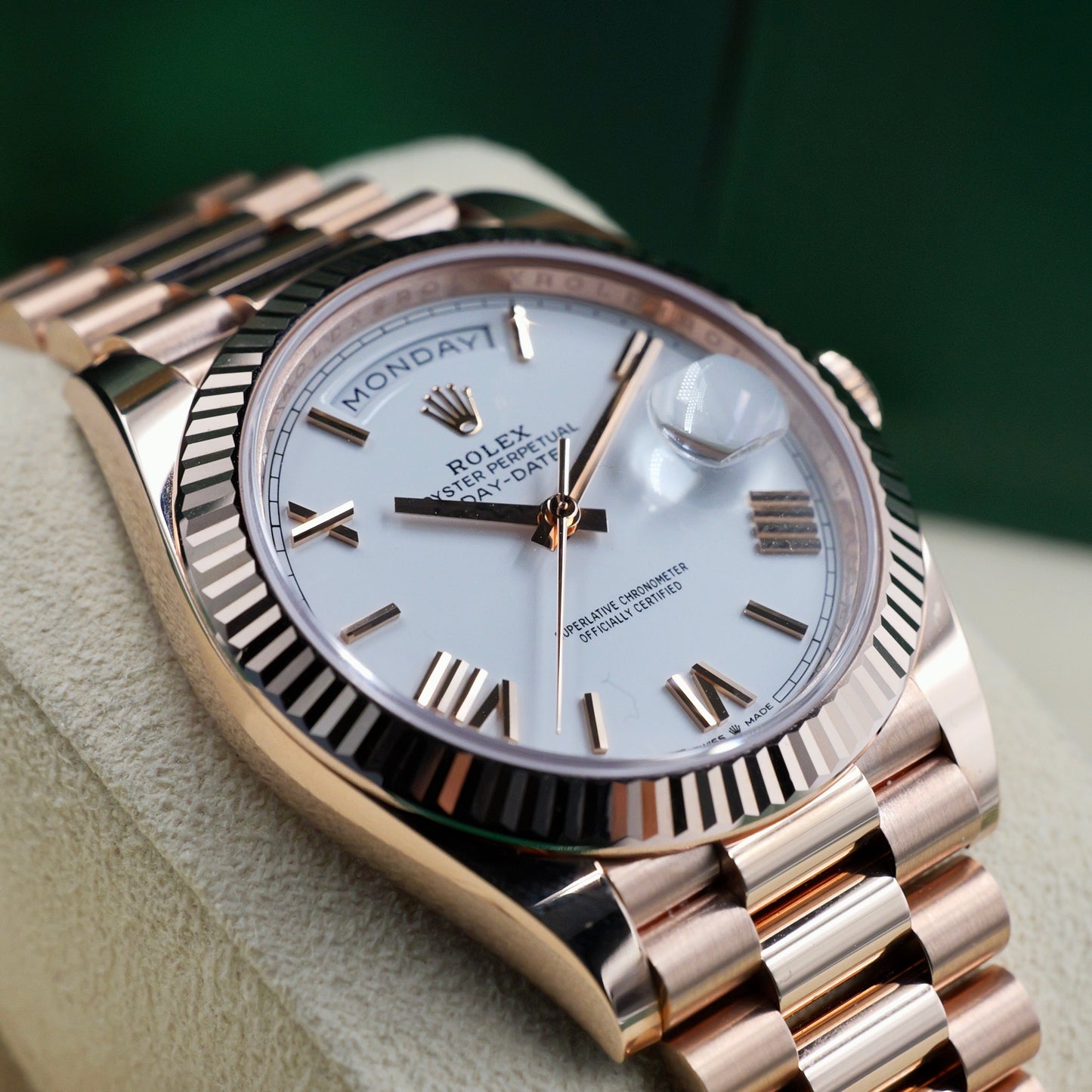 Rolex Day-Date 40 White Dial 228235 - Full Set (2022)