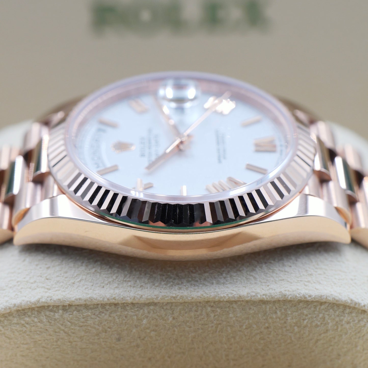 Rolex Day-Date 40 White Dial 228235 - Full Set (2022)