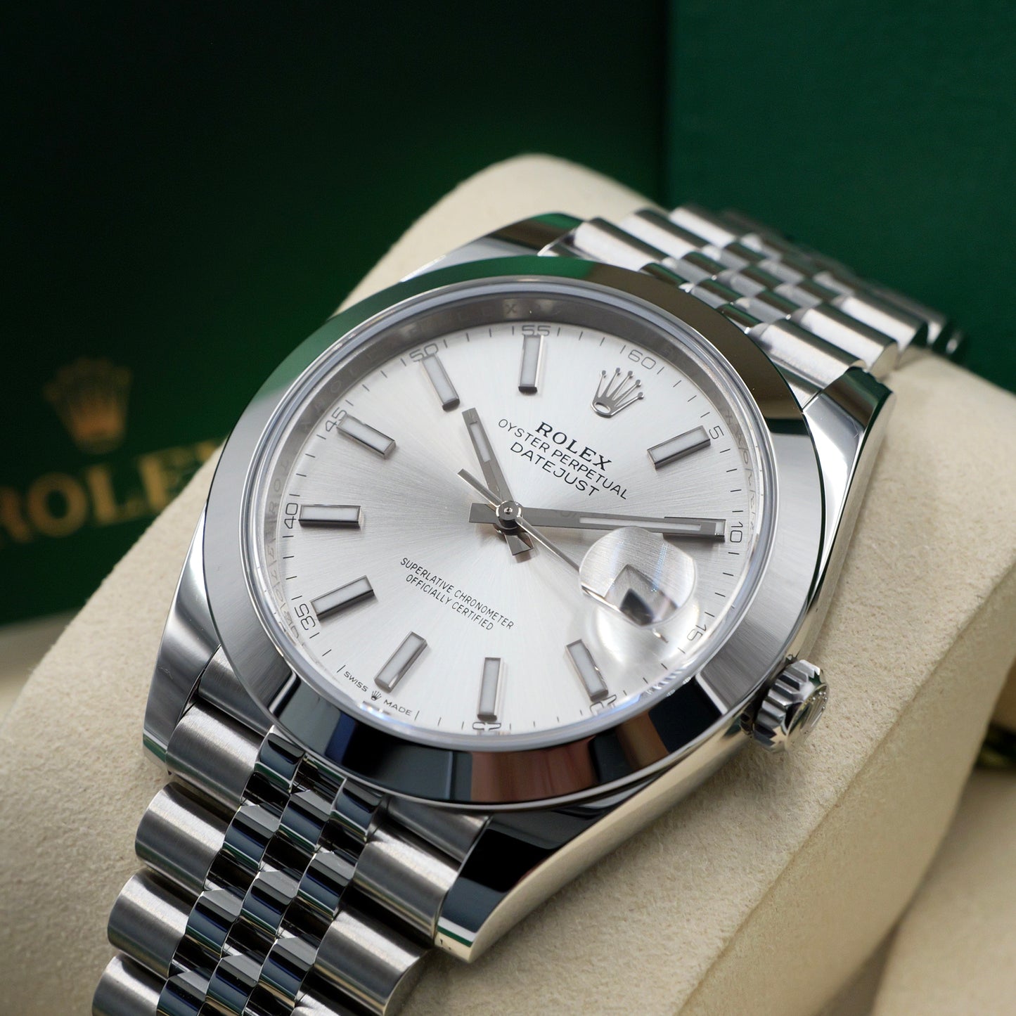 Rolex Datejust 41 Silver Dial 126300 - Full Set (2025)