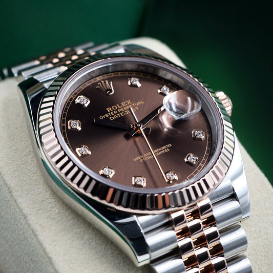 Rolex Datejust 41 Chocolate Diamond 126331 - Full Set (2025)