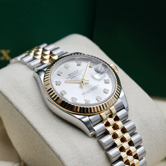 Rolex Datejust 31 Silver Diamond Dial 278273 - Full Set (2021)