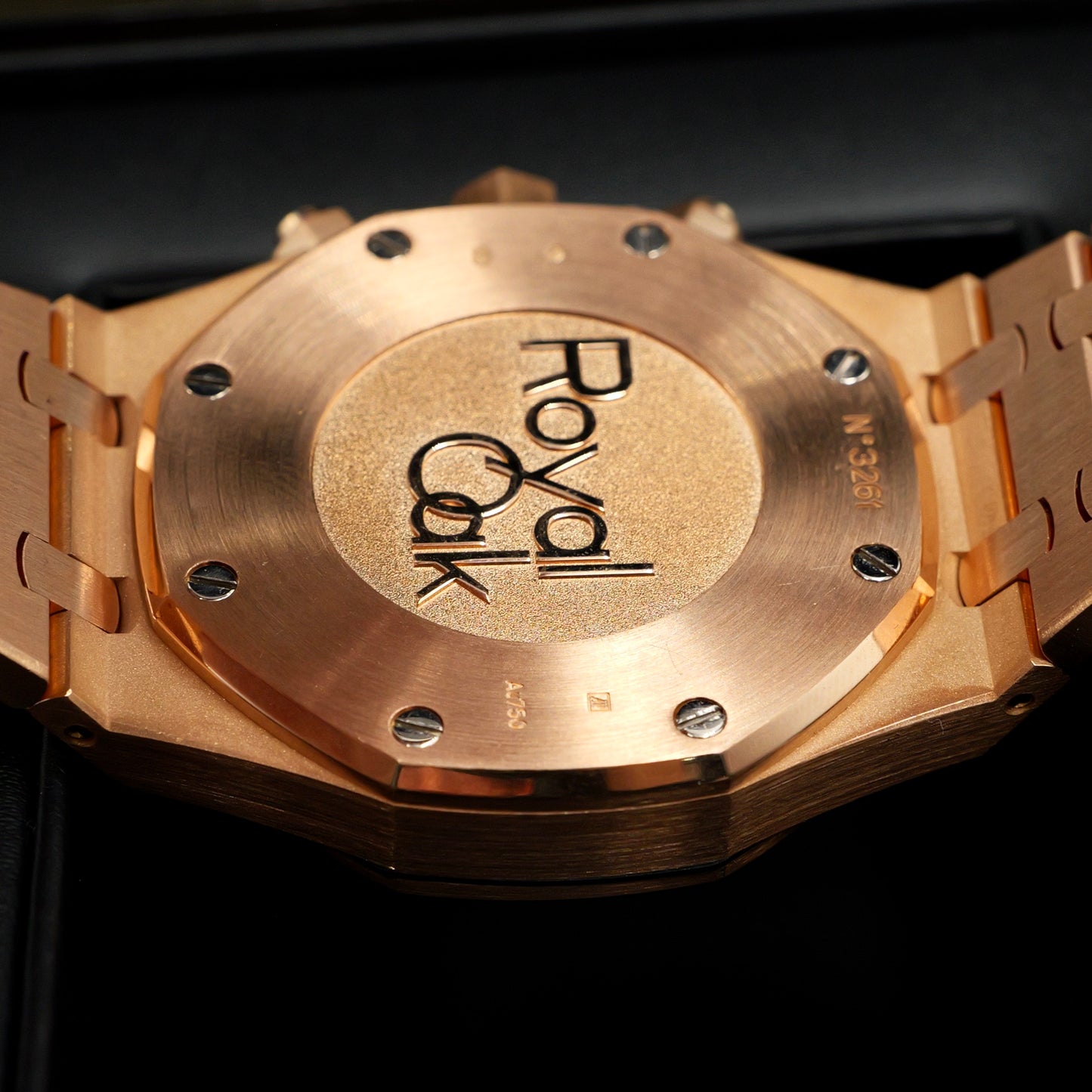 Audemars Piguet Royal Oak Chronograph Rose Gold Black Dial 26320OR Full Set (2016)