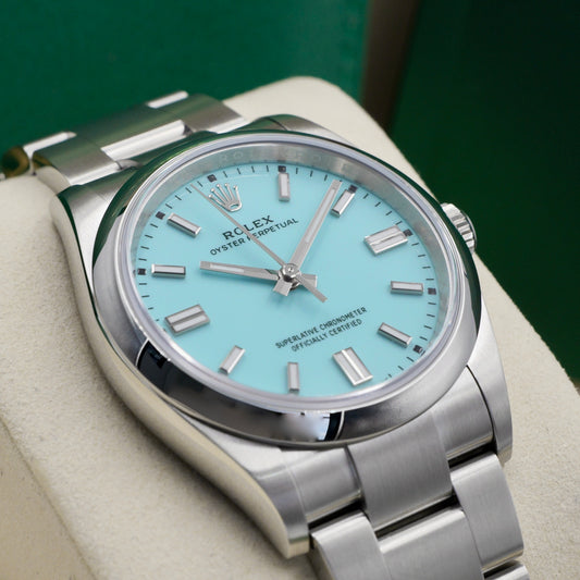 Rolex Oyster Perpetual 36 Tiffany Blue 126000 Full Set 2025