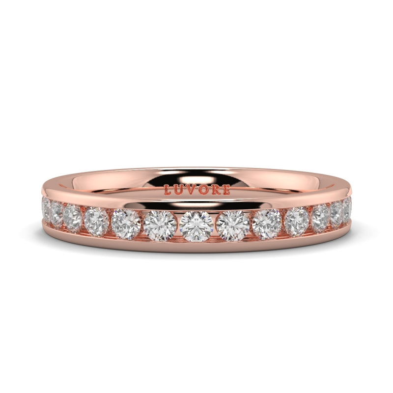 Wedding Band Ladies Diamond Channel Set