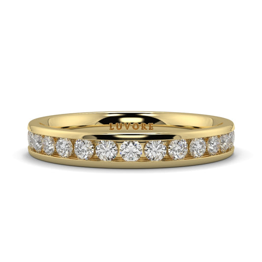 Wedding Band Ladies Diamond Channel Set