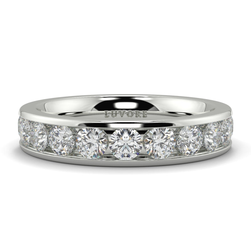 Wedding Band Ladies Diamond Channel Set