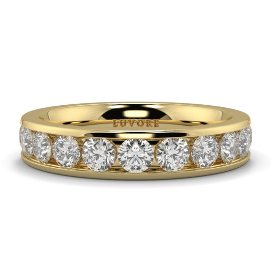 Wedding Band Ladies Diamond Channel Set
