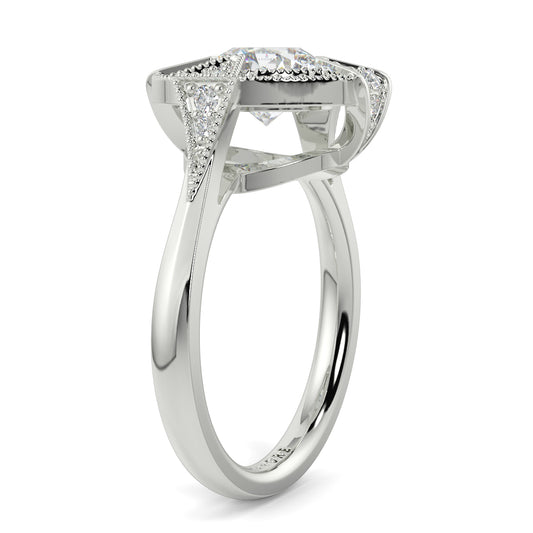 Vivienne - 3.0 CT - Round Cluster Halo Ring