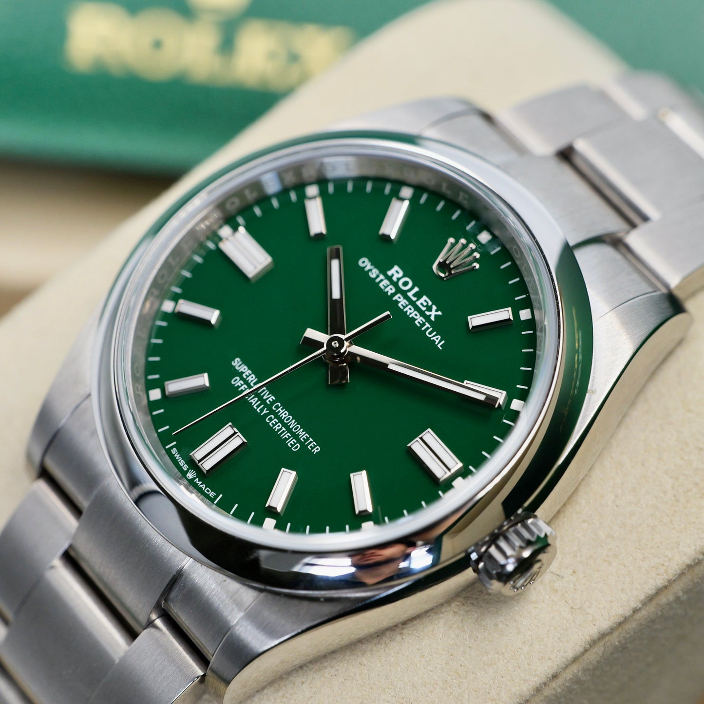 Rolex Oyster Perpetual 36 Green Dial 126000 -  Full Set (2025)