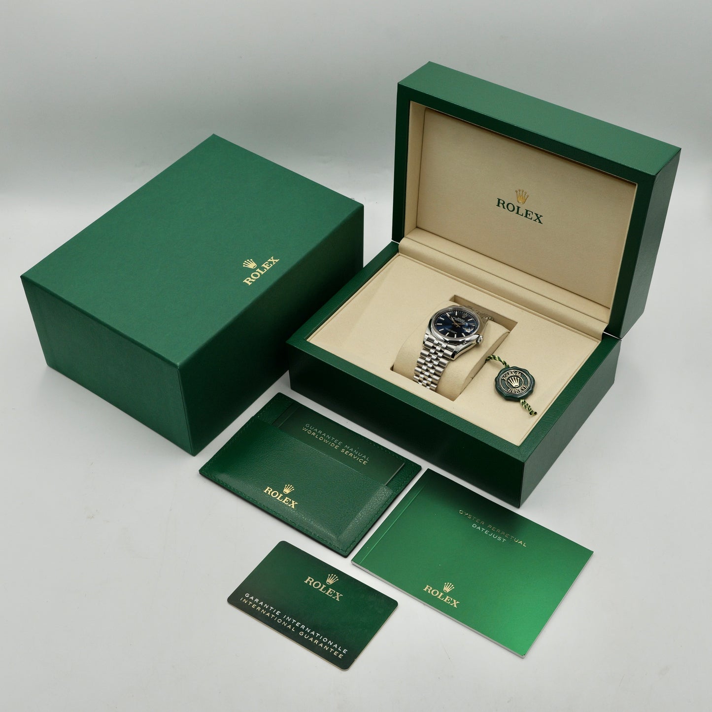 Rolex Datejust 36 Blue Dial Jubilee 126200 - Full Set (2025)