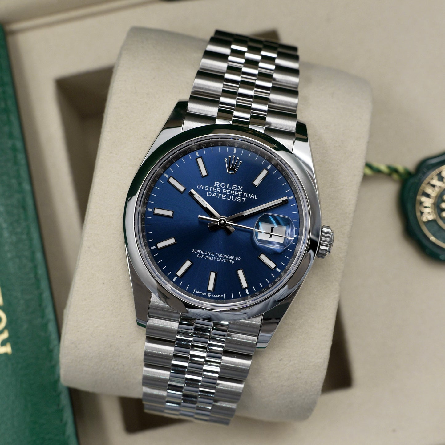Rolex Datejust 36 Blue Dial Jubilee 126200 - Full Set (2025)