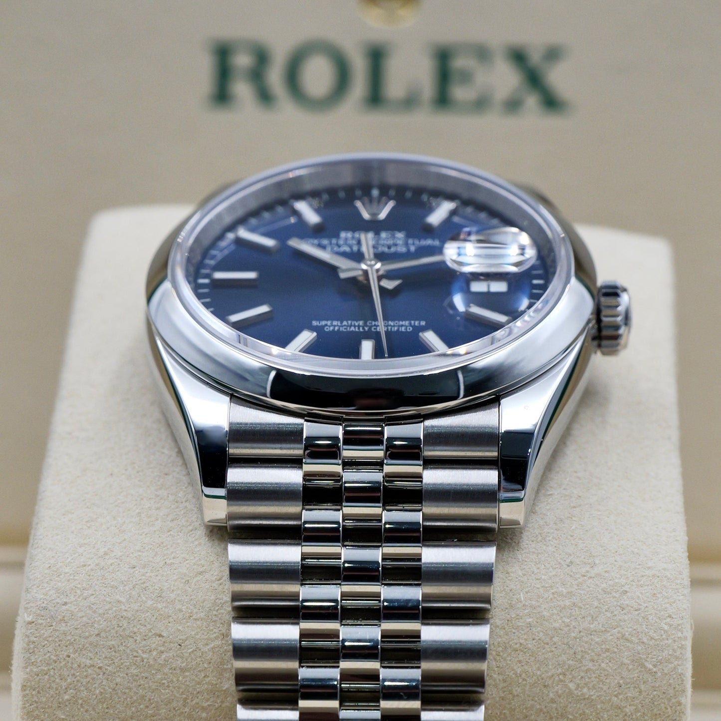 Rolex Datejust 36 Blue Dial Jubilee 126200 - Full Set (2025)