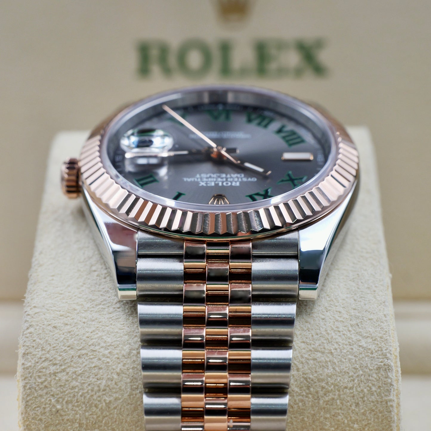 Rolex Datejust 41 Wimbledon Fluted Jubilee 126331 - Full Set (2022)