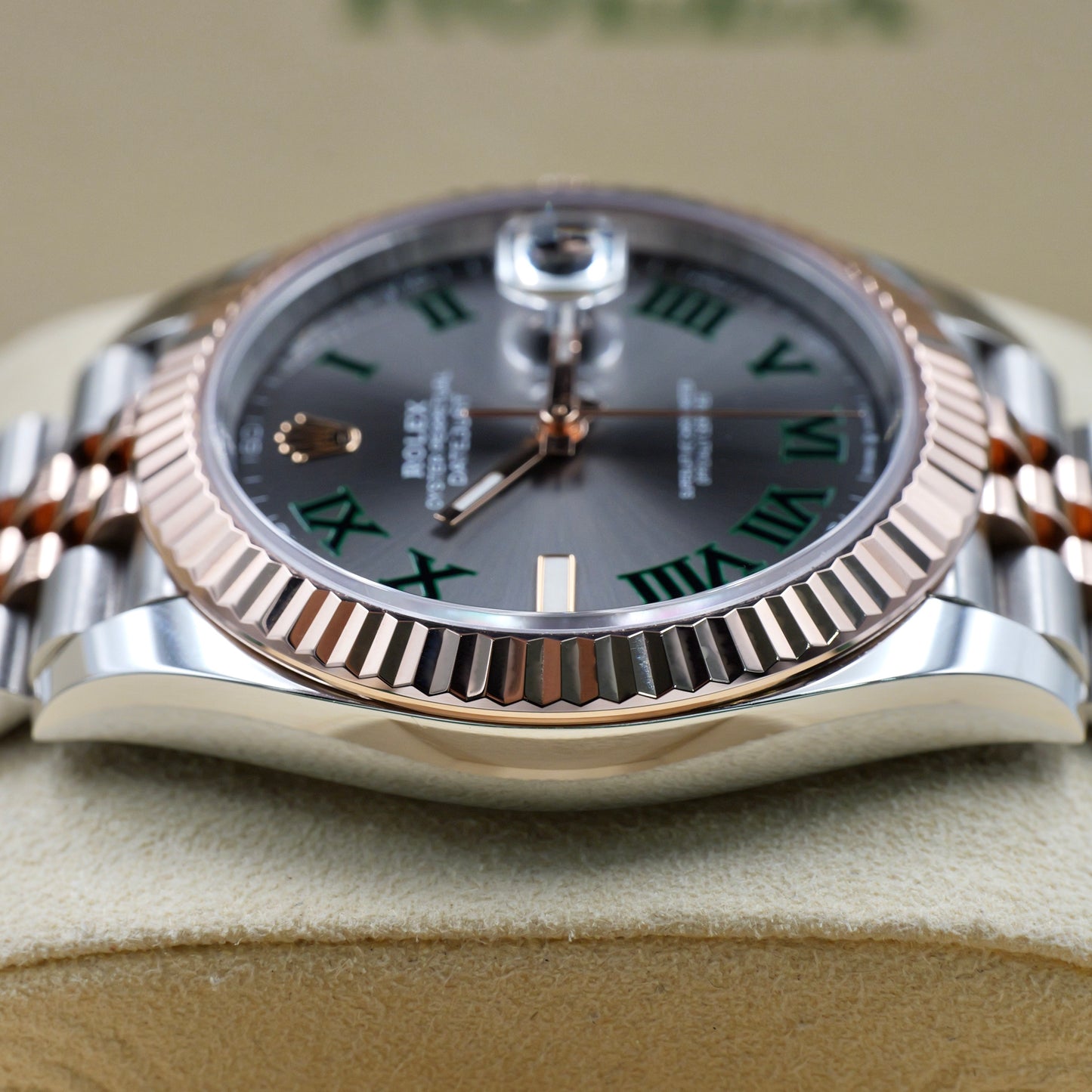 Rolex Datejust 41 Wimbledon Fluted Jubilee 126331 - Full Set (2022)