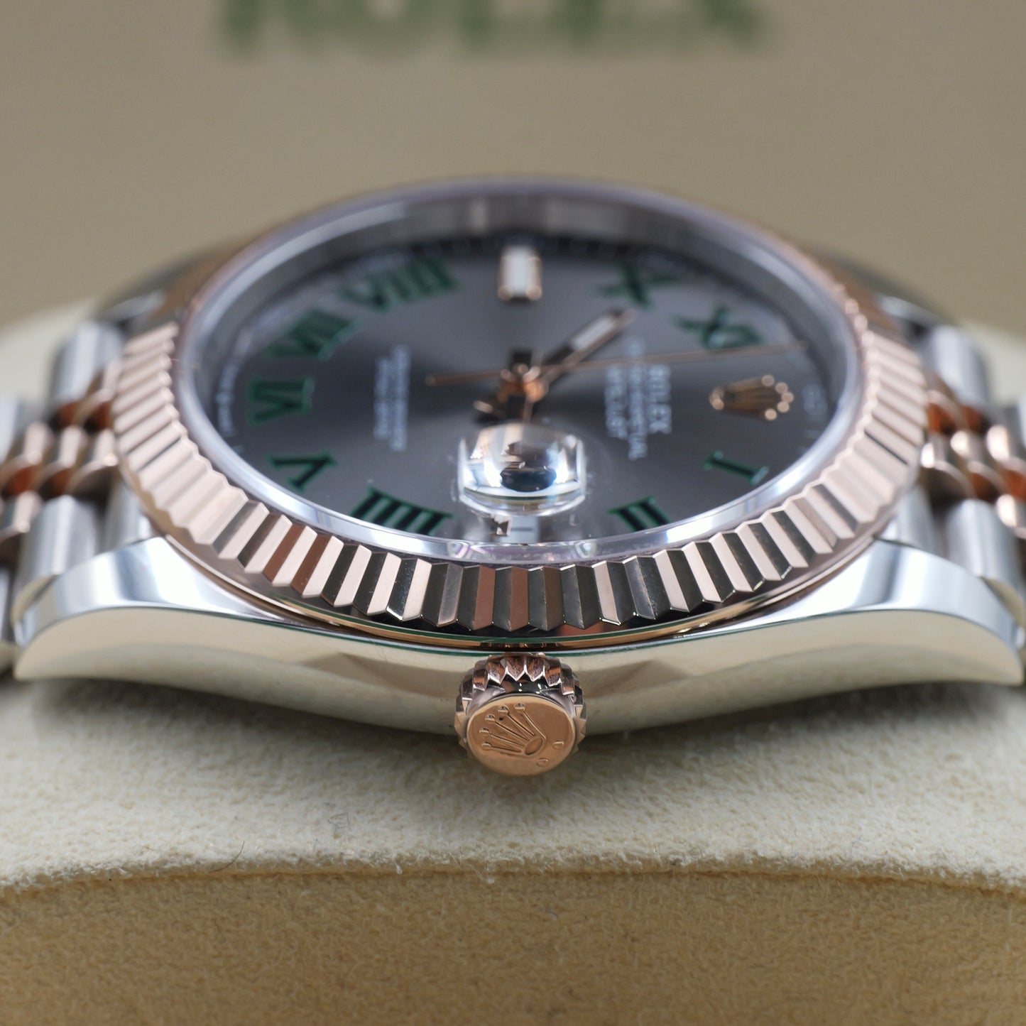 Rolex Datejust 41 Wimbledon Fluted Jubilee 126331 - Full Set (2022)